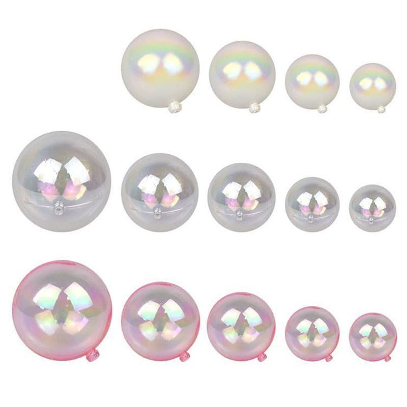 Phantom transparent ball birthday cake decorative INS wind transparent white pink beautiful romantic baking festival decoration 5