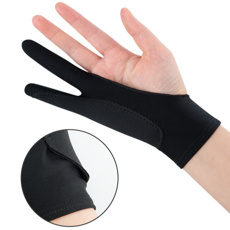 Personality anti -error touch glove single finger three layers of anti -error touch painting sketch glove digital plate tablet drawing glove 4