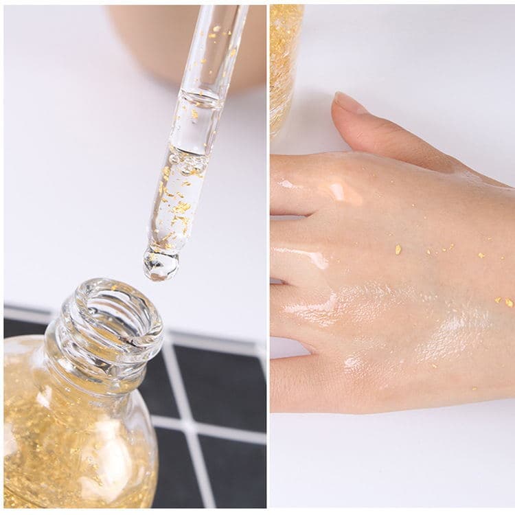 Golden face serum, moisturizing revitalizing oligopeptide contains niacin with hyaluronic acid, urea-based 3