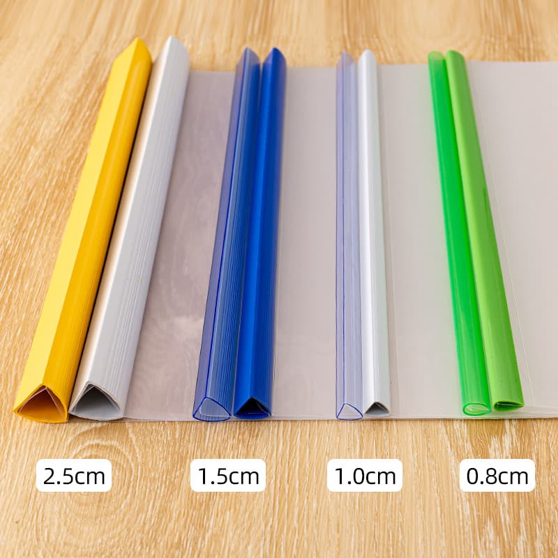 Wholesale thickened A4 paper pump folder folder thickened transparent PP lever clip office resume test paper storage clip office 2