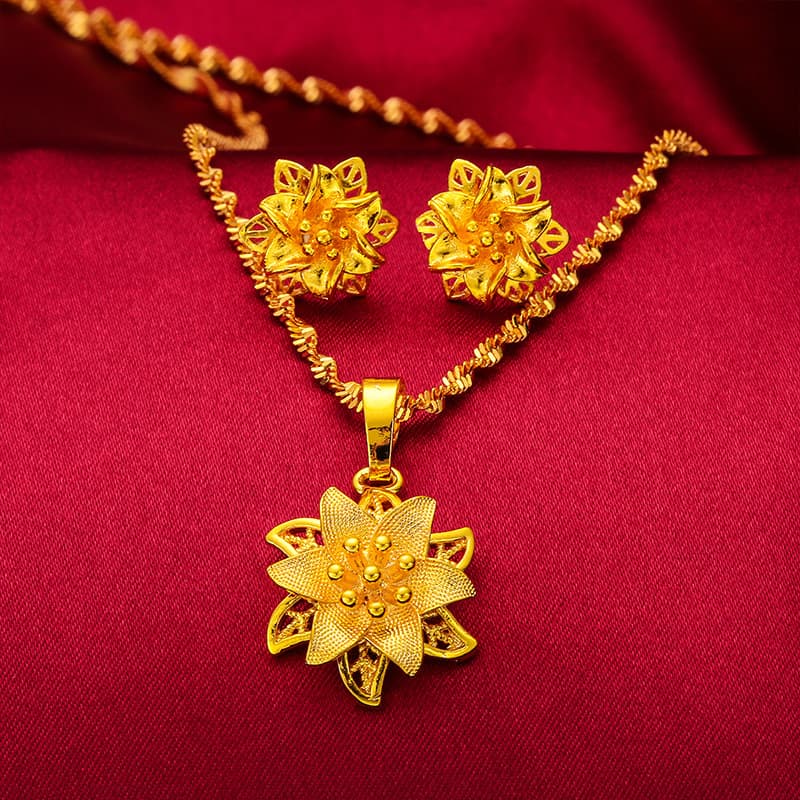 Earrings, necklace, 2021 years