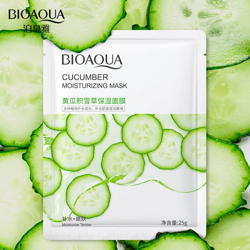 Bo Quanya Moisturizing Face Mask - Green Tea & Aloe Vera with Hyaluronic Acid 2