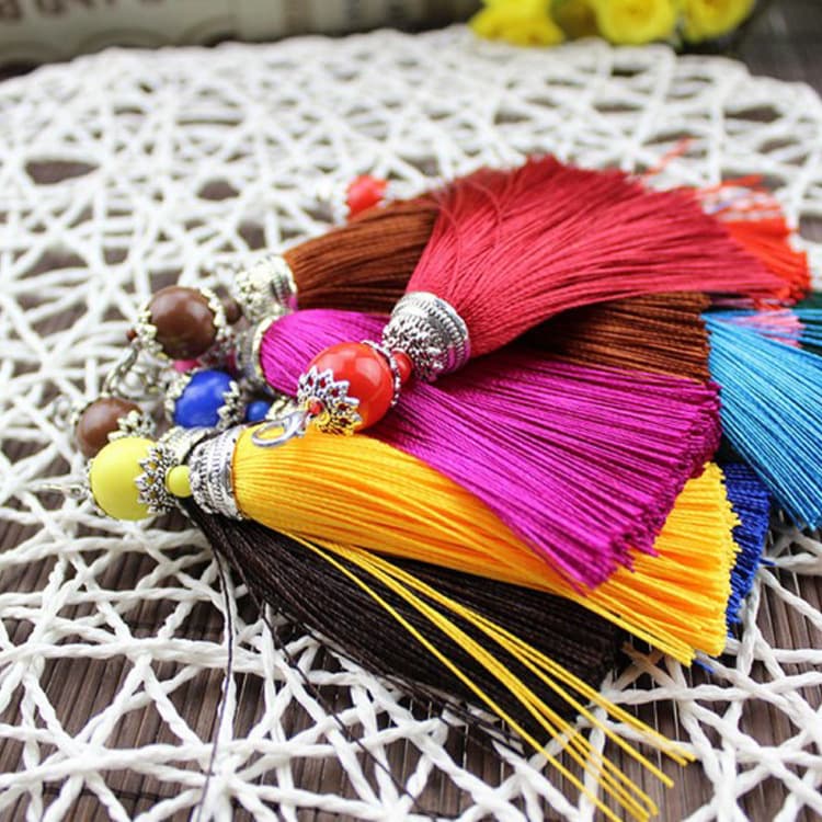 Pendant with tassels, Chinese windmill toy with accessories 2