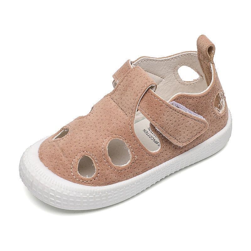 Children's sandals with velcro for men and women, soft breathable Crocs-style slippers, soft sole, closed toe 5