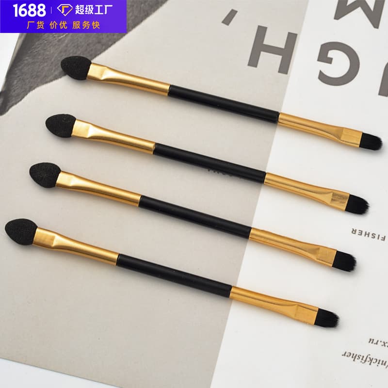 (Wholesale), double-sided brush, cosmetic eye shadow, (Physicals)
