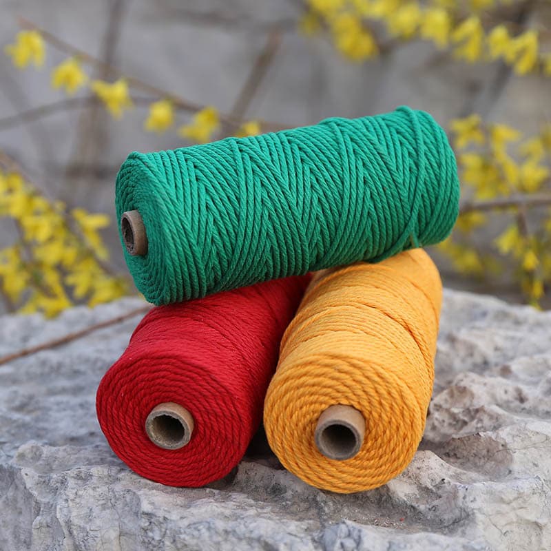 Colored cotton rope handmade DIY weaving thick and thin cotton rope bundling decorative rope tapestry home decoration rope 2