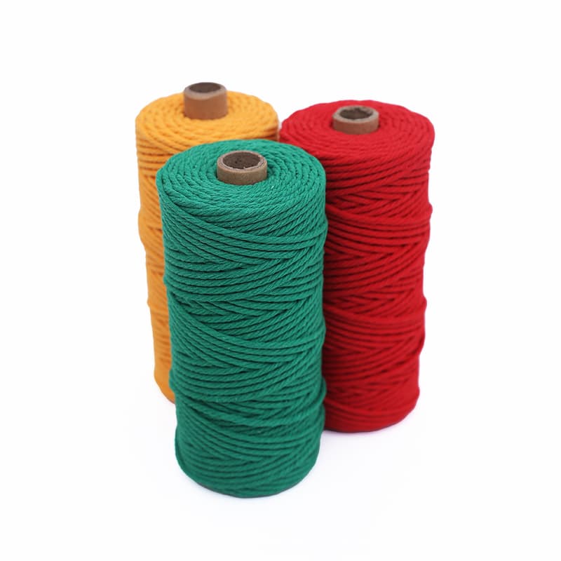 Colored cotton rope handmade DIY weaving thick and thin cotton rope bundling decorative rope tapestry home decoration rope 5