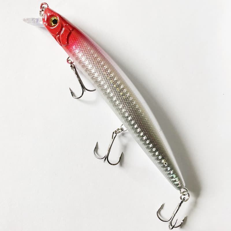 Tyrant Mino fishing gear bare babbon fake bait road Asian fish hook bass bass lip -up mouth 14cm28g 5
