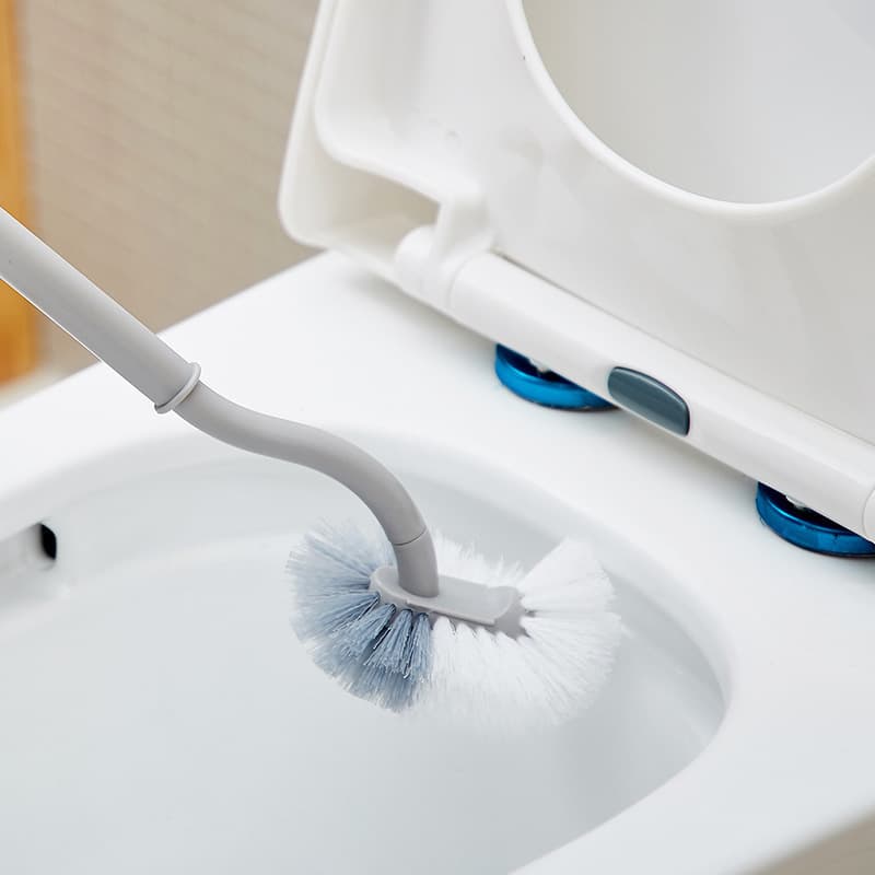 Japanese -style S -shaped toilet brush toilet without dead -angle cleaning toilet cleaning brush home wash toilet brush brush soft hair 2