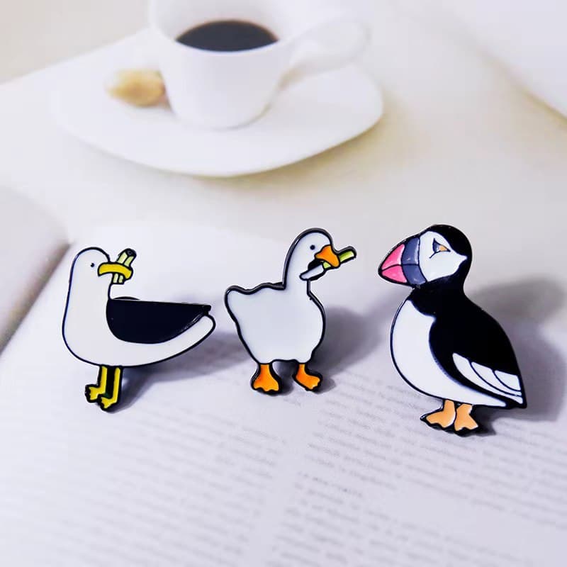 [欧美卡通潮流Untitled Goose Game趣味徽章游戏大鹅胸针可爱] 3
