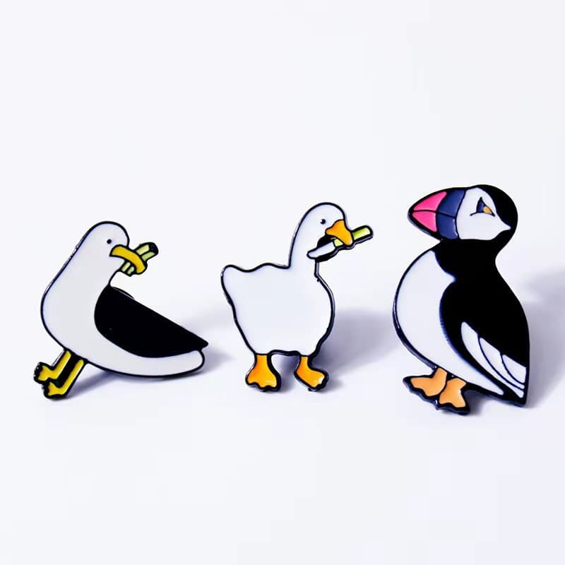 [欧美卡通潮流Untitled Goose Game趣味徽章游戏大鹅胸针可爱] 1