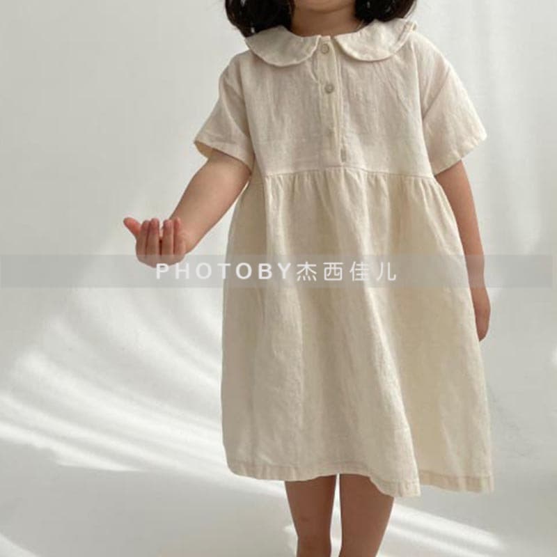 Summer children's brand summer clothing, fashionable short sleeve dress, Japanese and Korean, with short sleeve 3