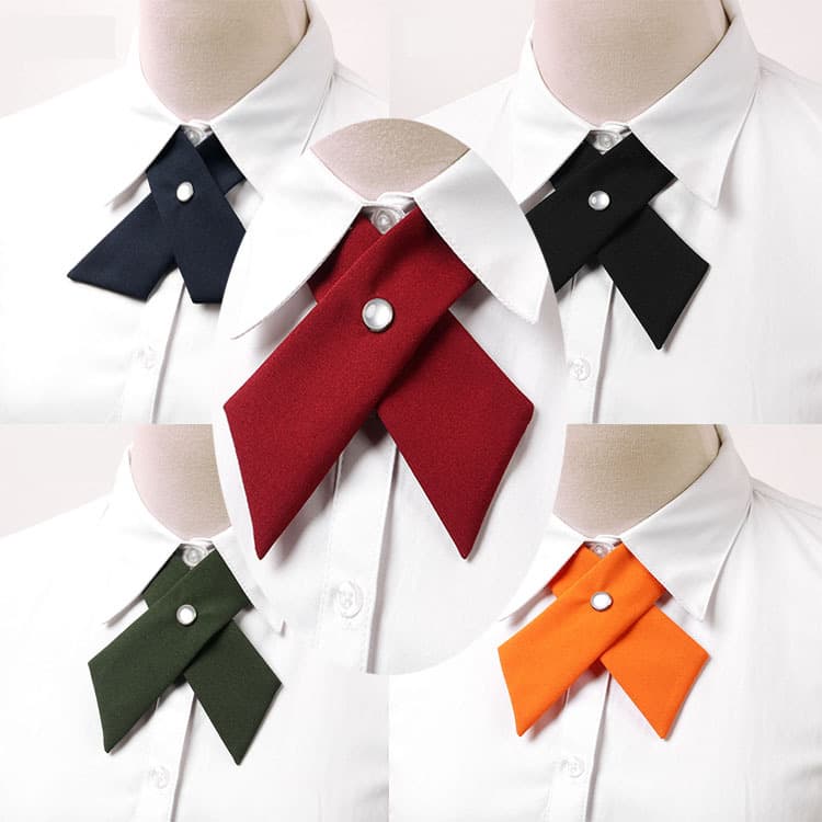 Student pleated skirt for students, bow tie for men and women with bow, Korean style