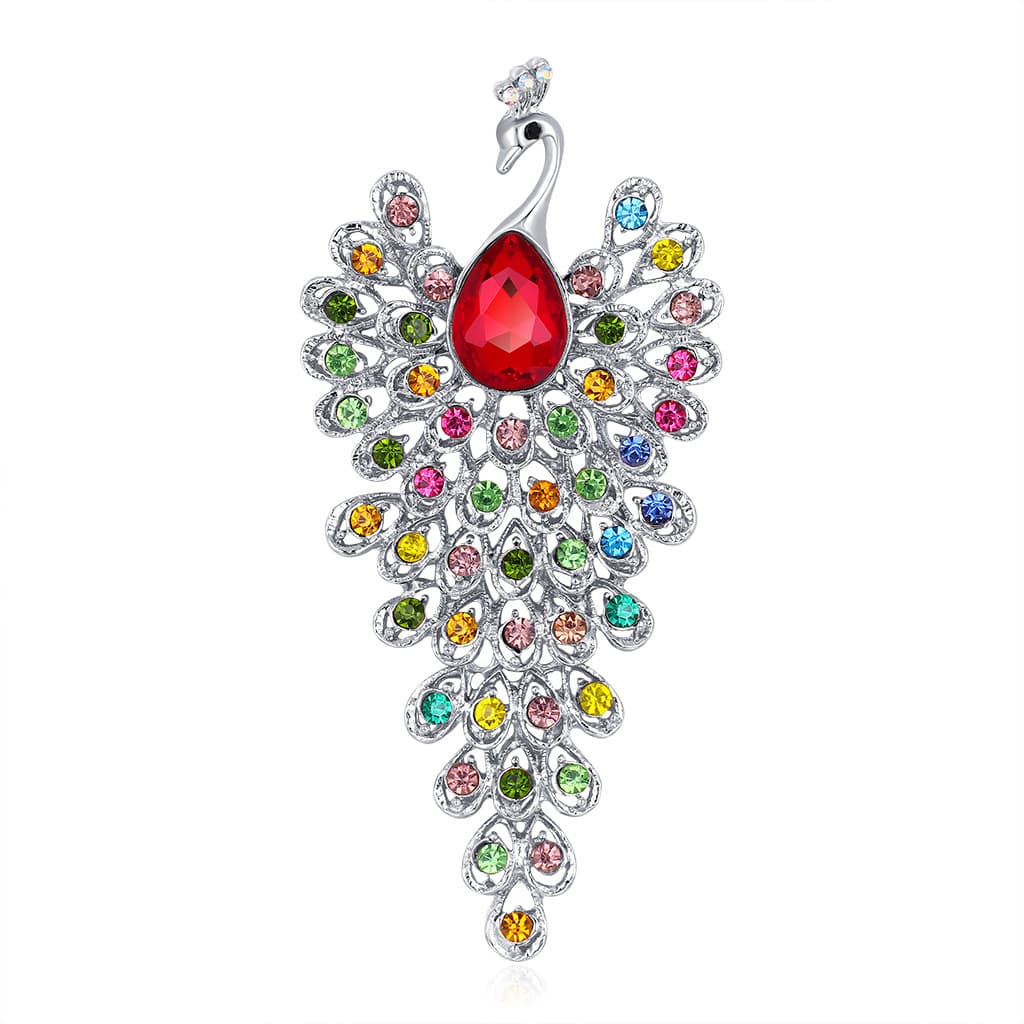 Creative glass retro brooch, fashionable accessory lapel pin, European style, (Physicals) 5