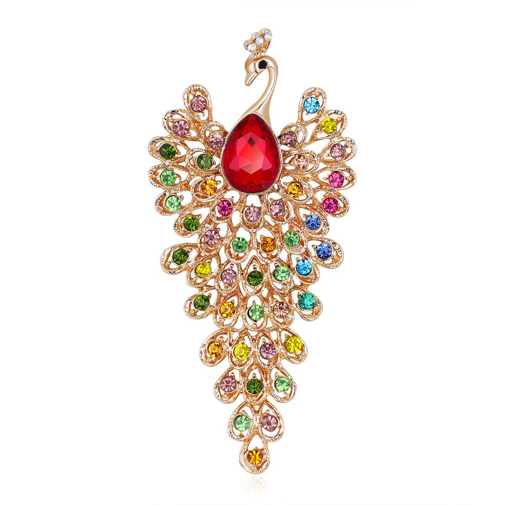 Creative glass retro brooch, fashionable accessory lapel pin, European style, (Physicals) 1
