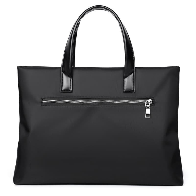 Handheld capacious purse for documents, laptop, with your logo imprint, custom-made, business version 3