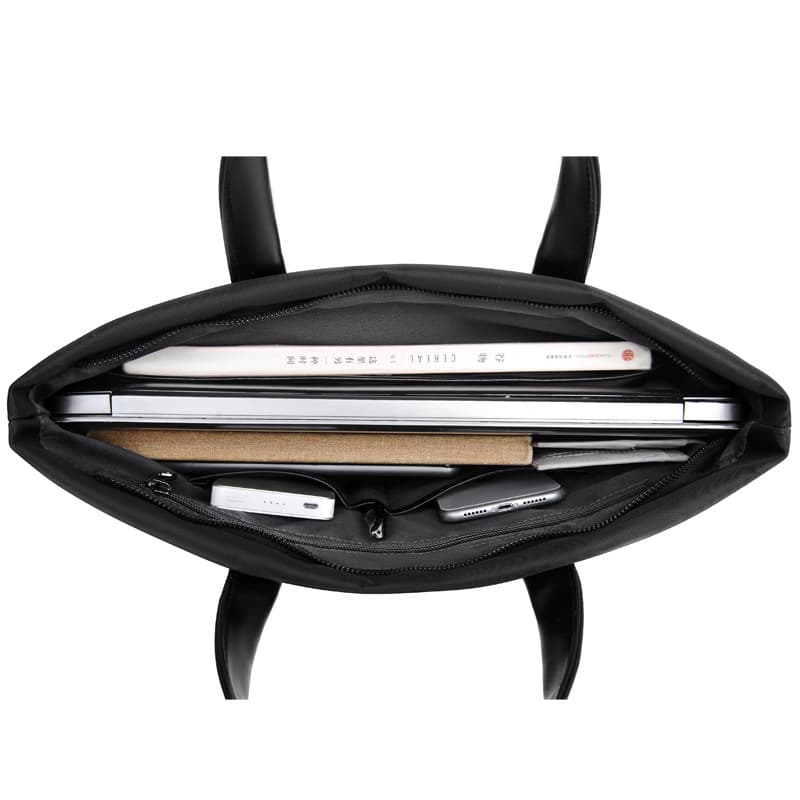 Handheld capacious purse for documents, laptop, with your logo imprint, custom-made, business version 5
