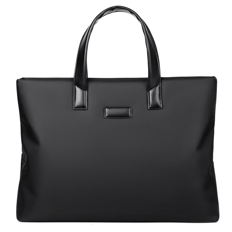 Handheld capacious purse for documents, laptop, with your logo imprint, custom-made, business version