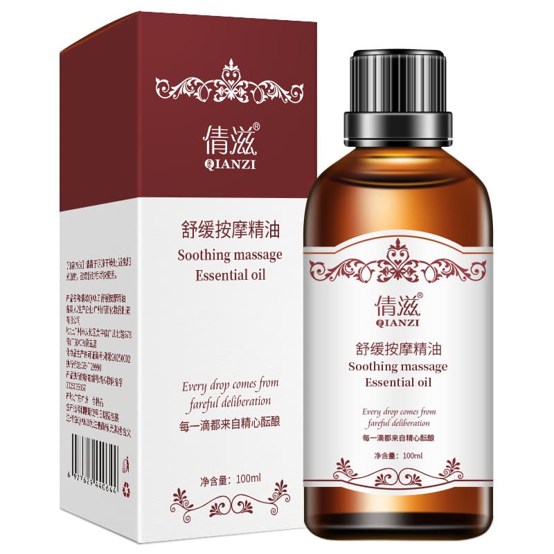 Massager full body with ginger with bitter wormwood, cosmetic massage oil, for beauty salons 5