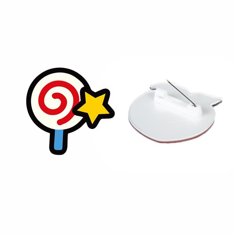 Creative cartoon rainbow brooch, acrylic cute badge, bag, pin, pendant, accessory, custom-made 5
