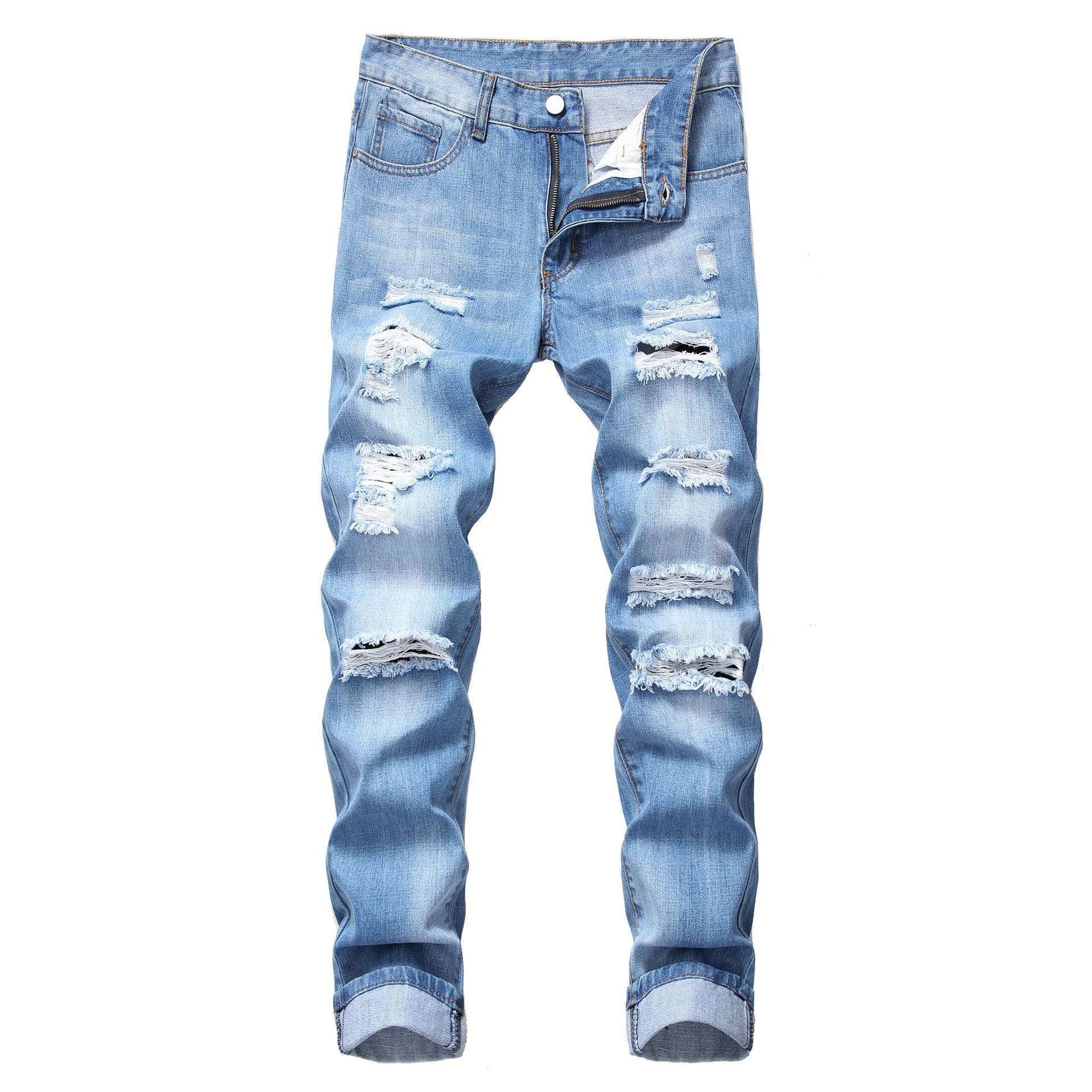 (Cross-border trading), men's jeans, trousers, loose straight fit, Amazon 1