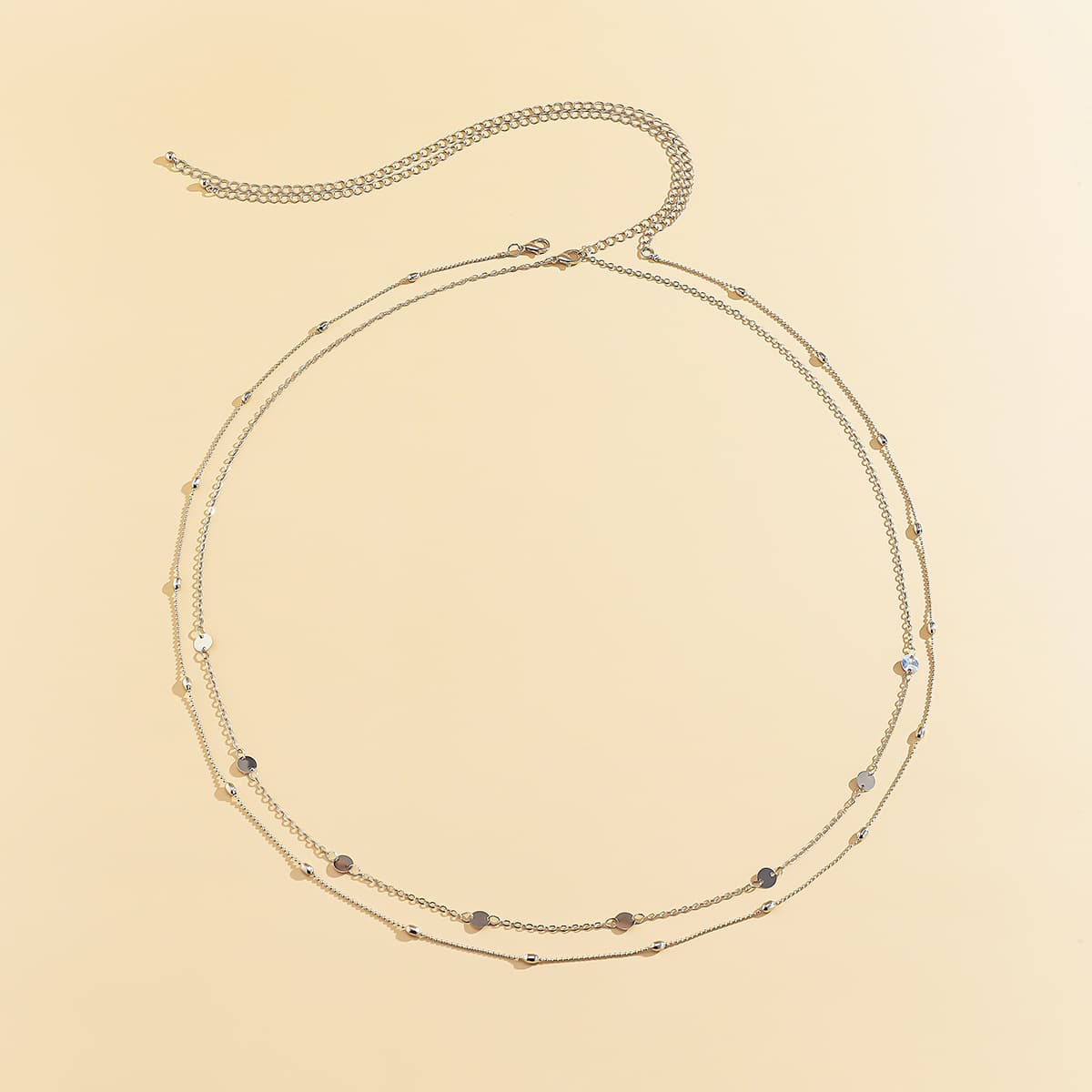 Retro sexy geometric metal chain, fashionable set, European style 2