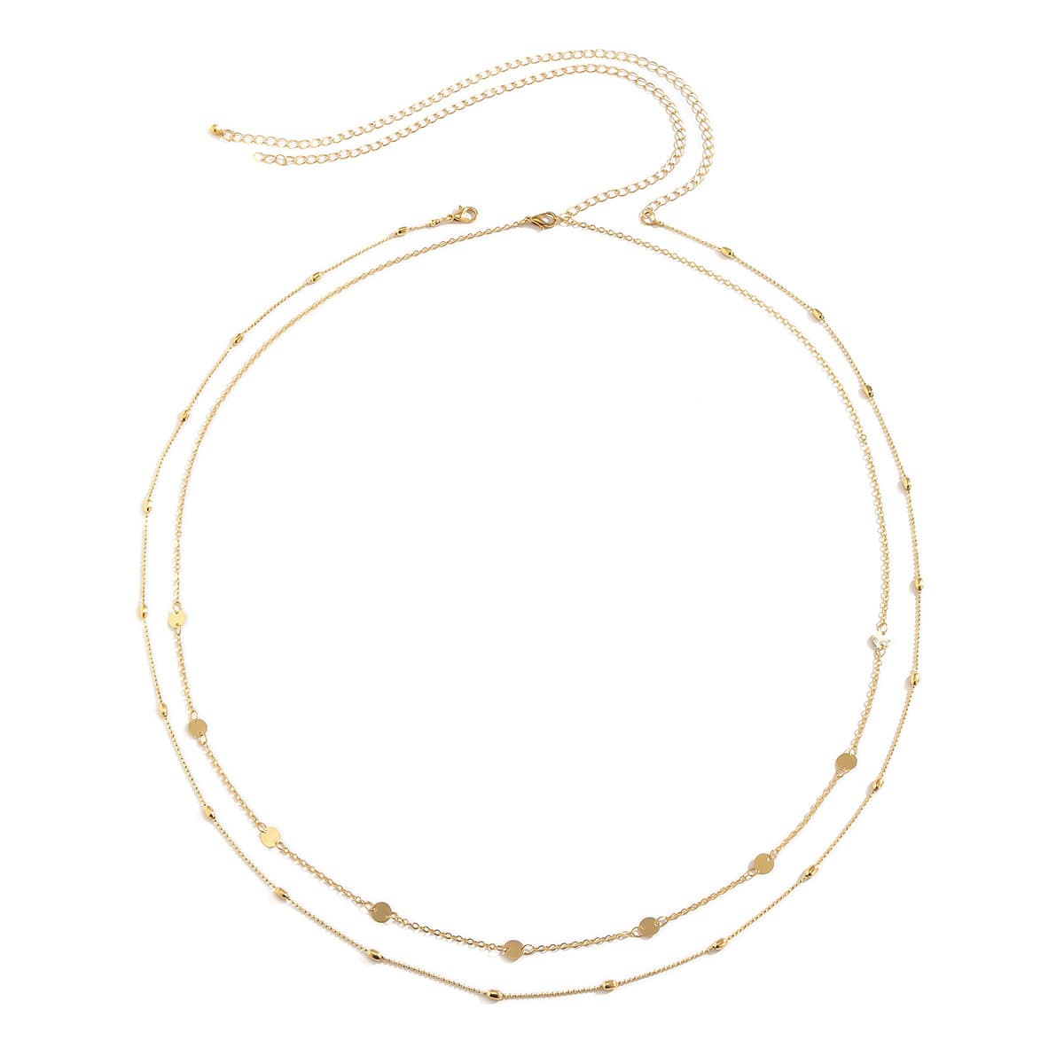 Retro sexy geometric metal chain, fashionable set, European style 5