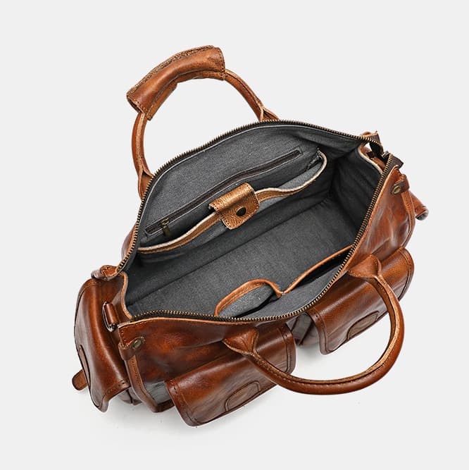 (Cross-border trading), vintage handheld shoulder bag, one-shoulder bag, genuine leather, high-end 4