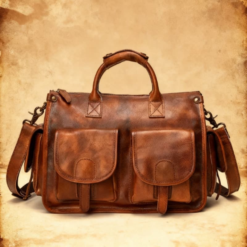(Cross-border trading), vintage handheld shoulder bag, one-shoulder bag, genuine leather, high-end 1