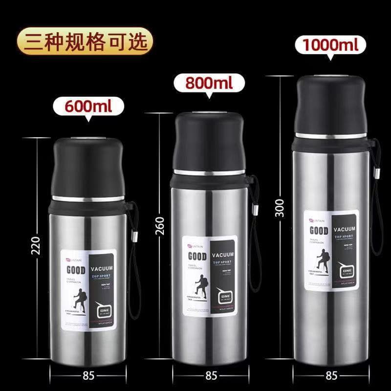 Capacious glass stainless steel, vacuum teapot for traveling, thermos 4