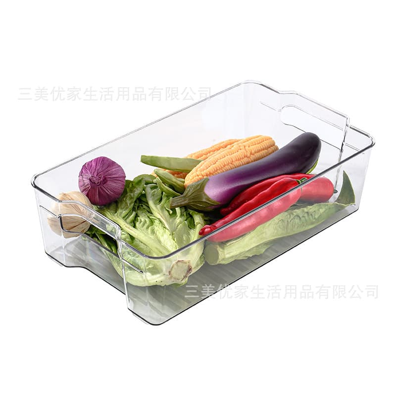Refrigerator storage box plastic kitchen organizes timing frozen food -grade PET seal large capacity transparent fresh preservation box 5
