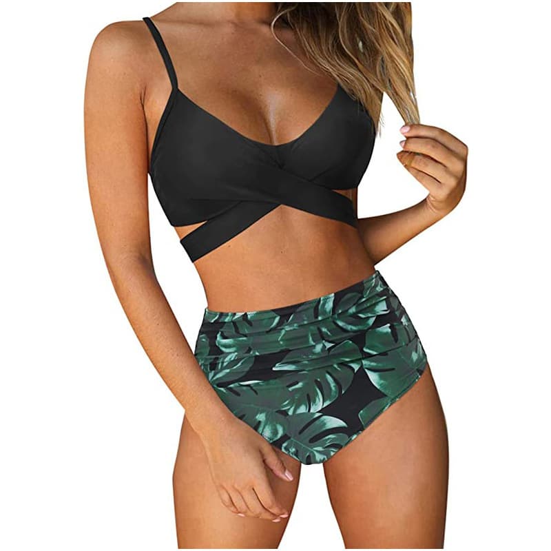 Split sexy swimwear, European style, high waist 5