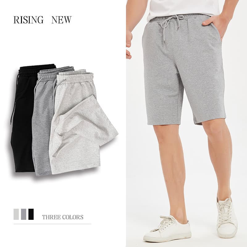 Summer cotton shorts, trend beach trousers for leisure, oversize 1