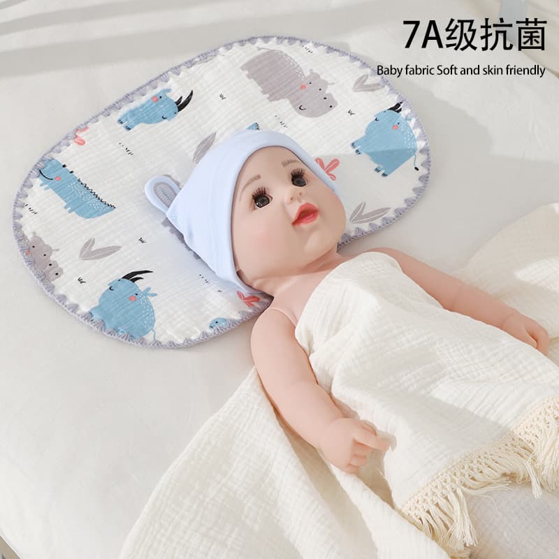Cotton pillow, gauze cooling headrest for new born 1