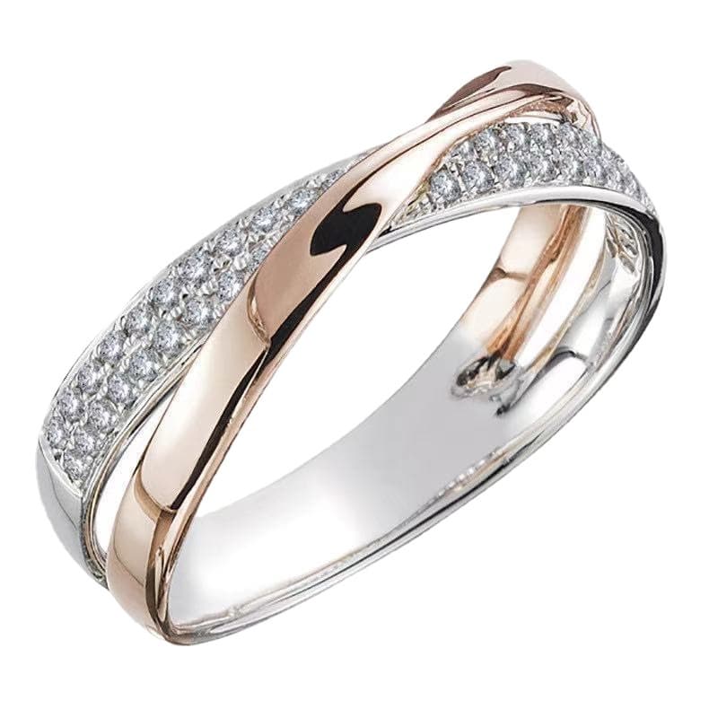 影琪 Diamond multicoloured fashionable wedding ring, wide color palette, diamond encrusted, European style 5