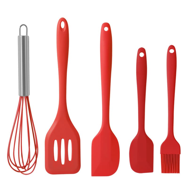 Silicone scraper, brush, kitchenware, set, 5 pieces 4