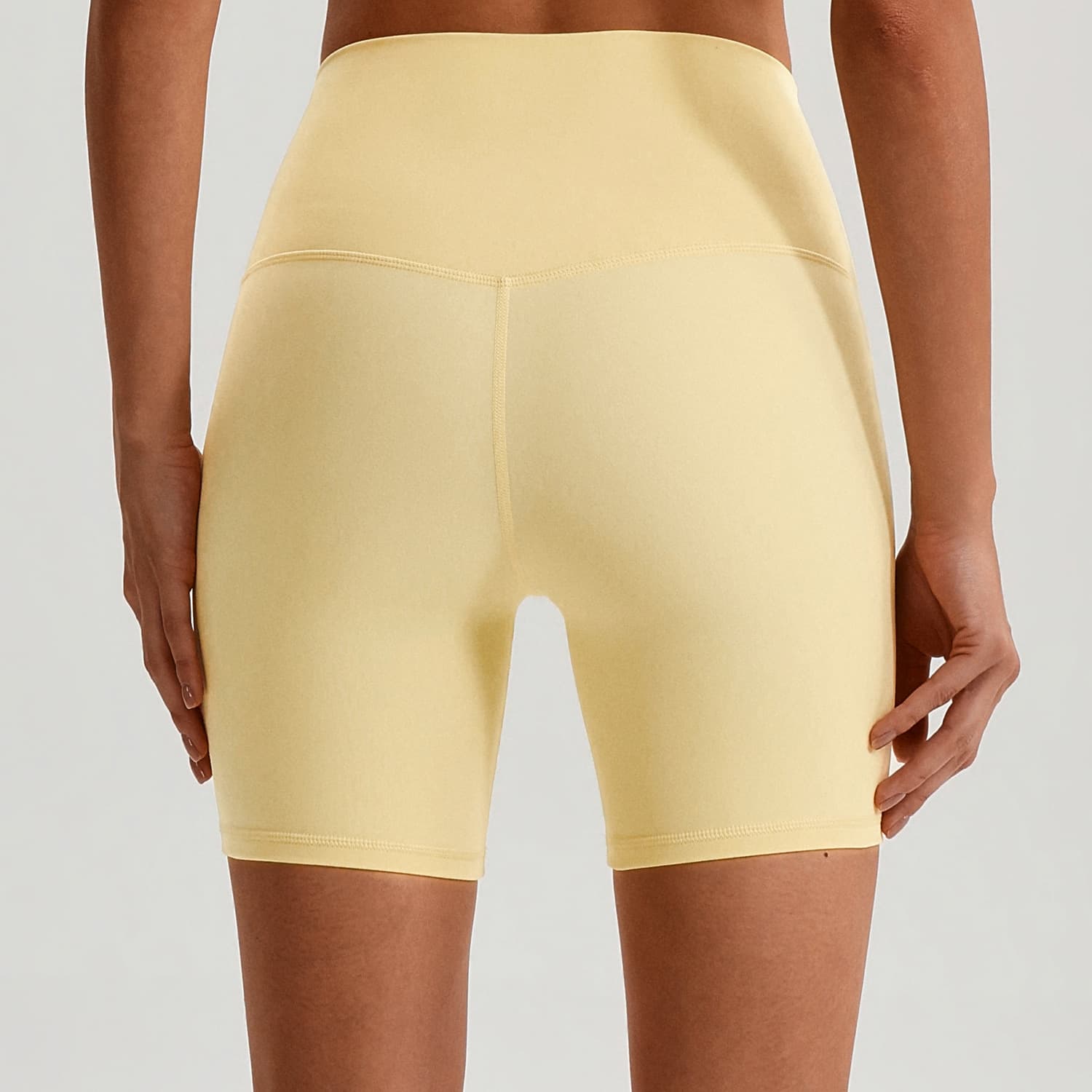 Summer double-sided shorts for yoga, elastic sports trousers for gym, European style, tight 2