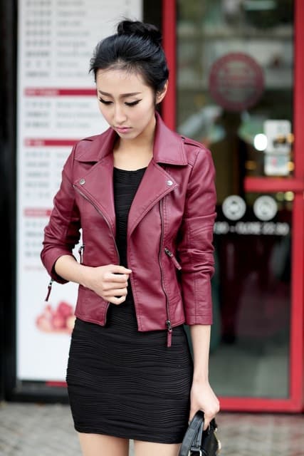 [2025 Female Jackets Leather Jacket Autumn Coat women] 4