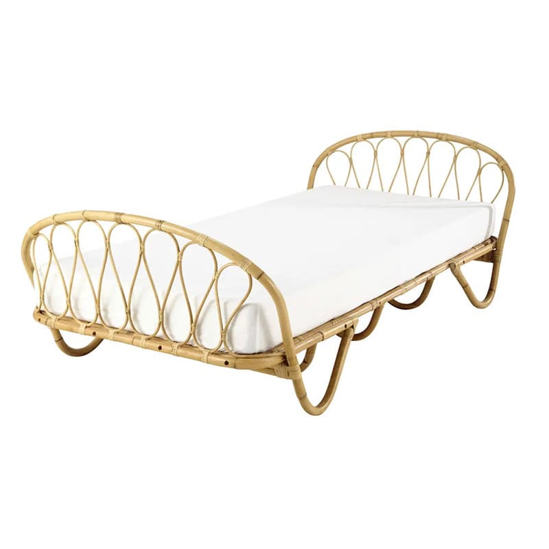 1.2 meters long Nordic Anti Bed INS Temple Sofa bed Indonesian Natural Children's Bed Hobbing Inn Inn, Tengmu Furniture 5