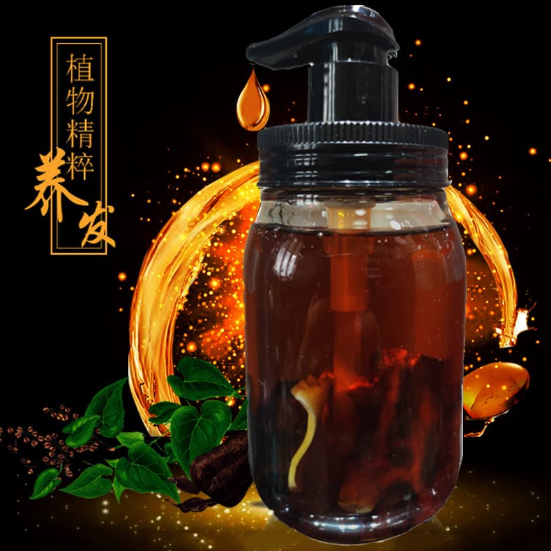Nutritious shampoo for gray hair, contains Reynoutria multiflora, oil sheen control, dandruff removal, anti-itch, for hair care 3
