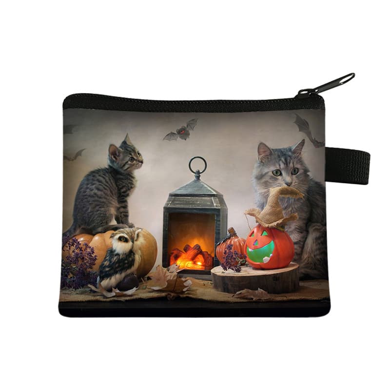 Cute children's wallet, handheld card holder, coins for keys, organizer bag, small clutch bag, polyester 4