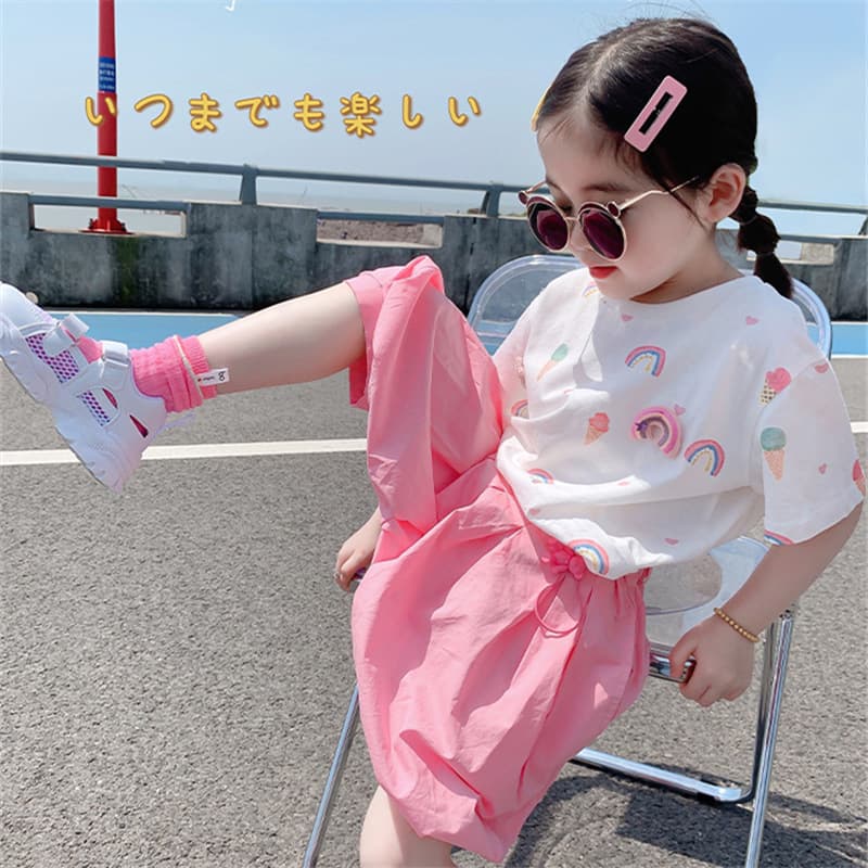 Short sleeve T-shirt, set, summer clothing, children's summer trousers, internet celebrity, western style, children's clothing 1