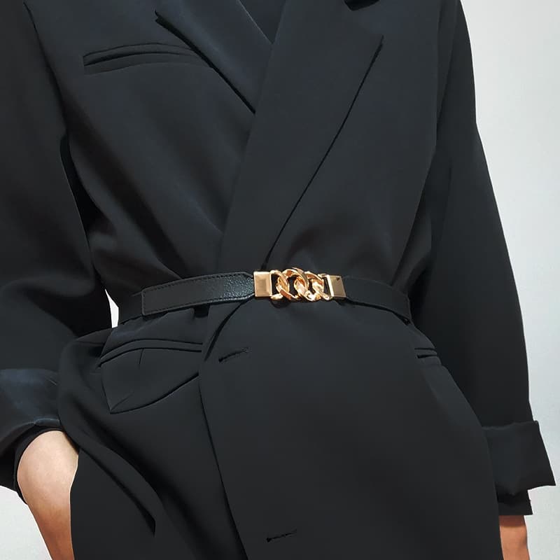 Belt, shirt, elastic summer dress, slim fit 1