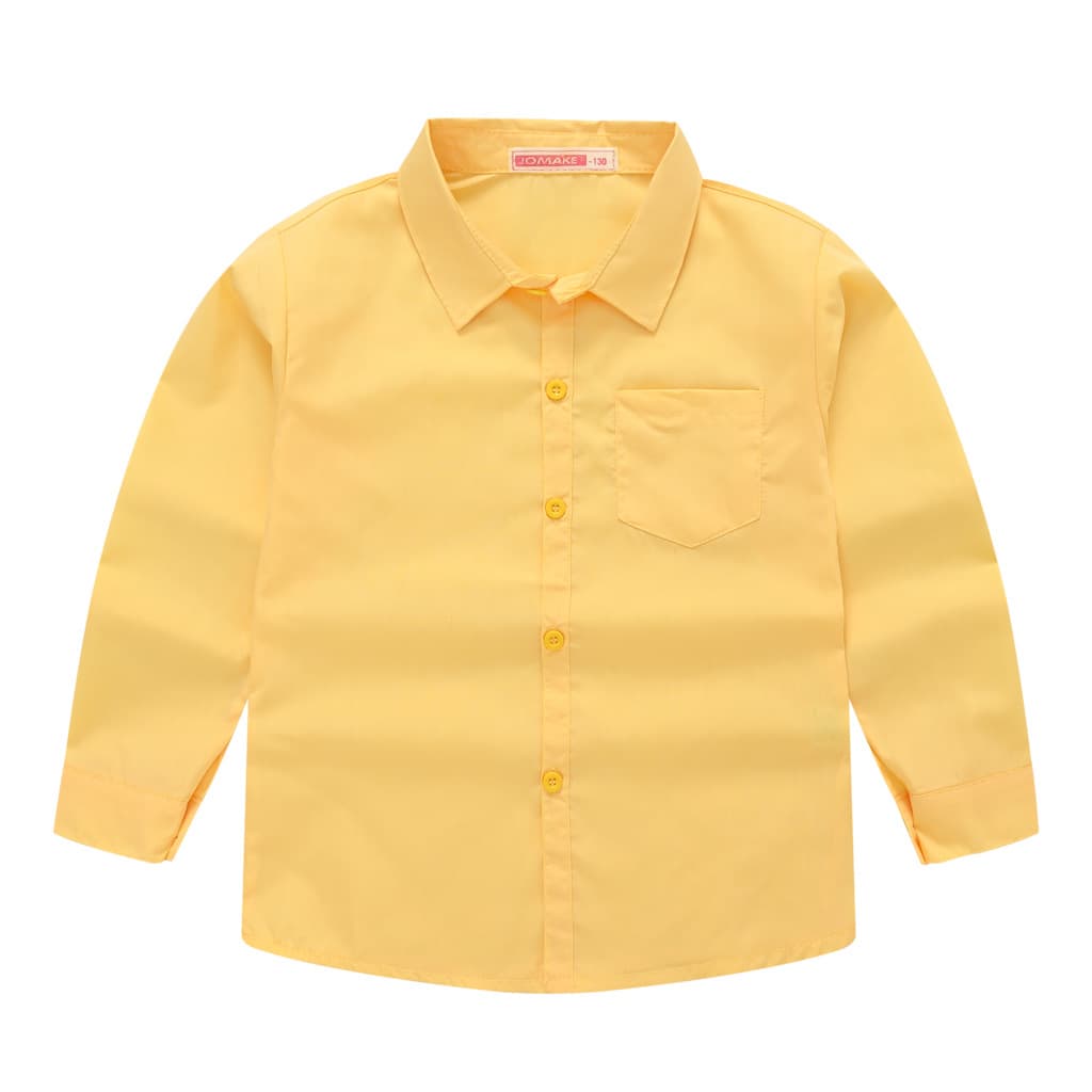 Children's solid color shirt for men and women, multicoloured long-sleeve for students, suit, for teenagers 2