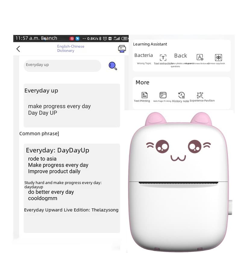 Small printer, handheld mobile phone, C9, bluetooth 4