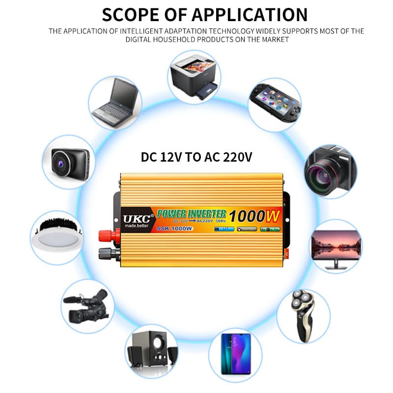 UKC Modified sine wave power inverter car inverter converter 60V1000W home inverter 3