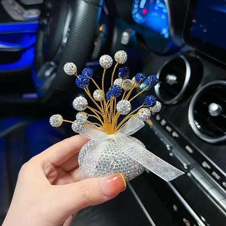 Car interior diamond ornaments center console cute and creative internet celebrity full of stars car ornaments car meteor 2
