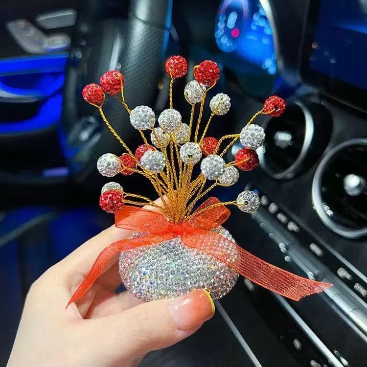 Car interior diamond ornaments center console cute and creative internet celebrity full of stars car ornaments car meteor 3
