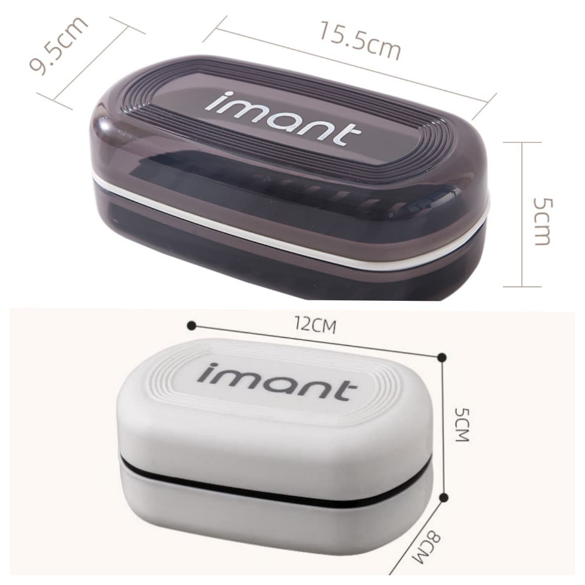 Double-layer soap holder, handheld drying rack for traveling, storage box for home use 4