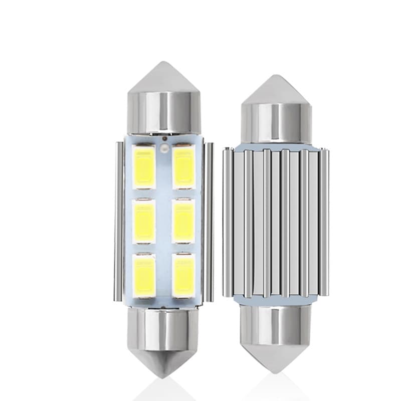 Automotive indoor double -pointed decoding light 5630 6smd reading light aluminum 31 36 39 41mm ceiling light 2